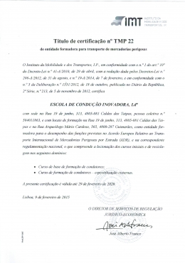 CERTIFICADO ADR