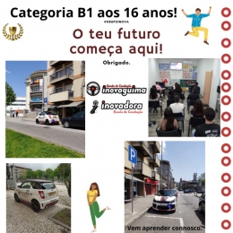 Categoria B1 aos 16anos